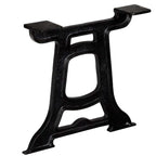 Coffee Table Leg Set of 2 Black Solid cast iron Medium