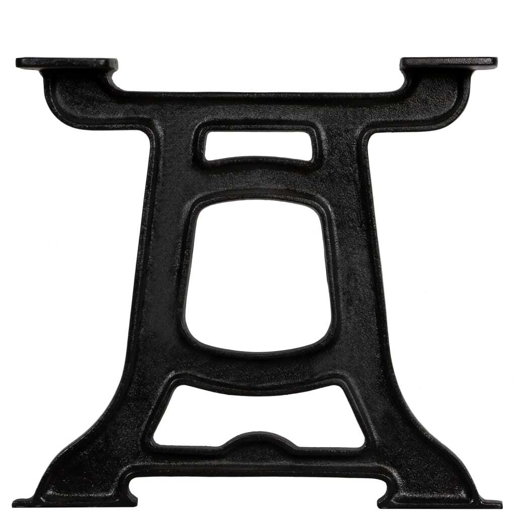 Coffee Table Leg Set of 2 Black Solid cast iron Medium