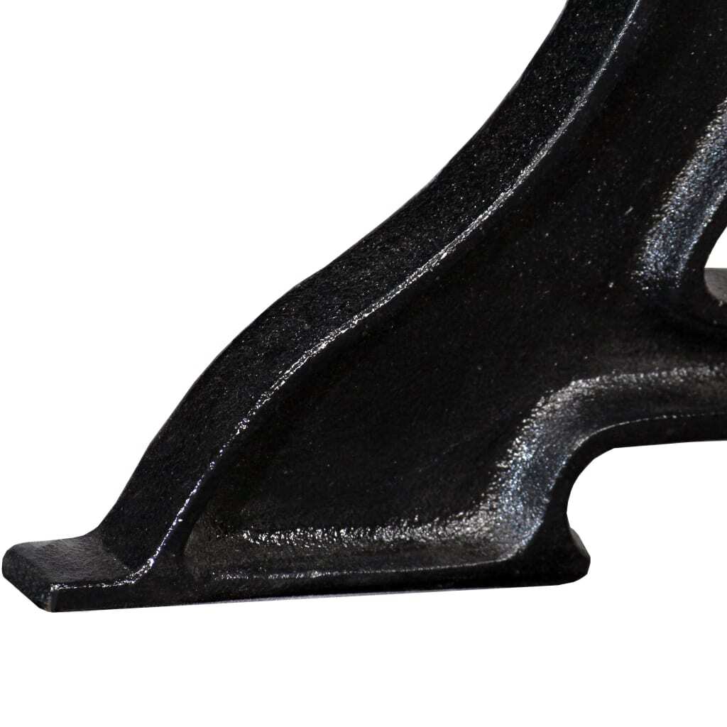 Coffee Table Leg Set of 2 Black Solid cast iron Medium