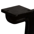 Coffee Table Leg Set of 2 Black Solid cast iron Medium