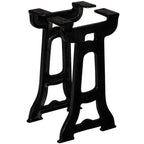 Bench Leg Set of 2 Black Solid Cast Iron 9.8 x 16.1 in Durable