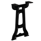 Bench Leg Set of 2 Black Solid Cast Iron 9.8 x 16.1 in Durable