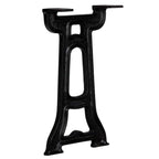Bench Leg Set of 2 Black Solid Cast Iron 9.8 x 16.1 in Durable