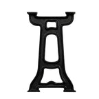 Bench Leg Set of 2 Black Solid Cast Iron 9.8 x 16.1 in Durable