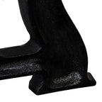 Bench Leg Set of 2 Black Solid Cast Iron 9.8 x 16.1 in Durable
