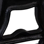 Bench Leg Set of 2 Black Solid Cast Iron 9.8 x 16.1 in Durable