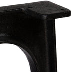 Coffee Table Leg Set of 2 Black Solid Cast Iron Medium Durable