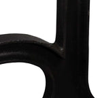 Coffee Table Leg Set of 2 Black Solid Cast Iron Medium Durable