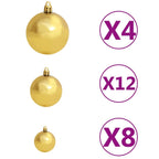 Christmas Ball Set of 100 Brown Plastic 1.2 in, 1.6 in, 2.4 in