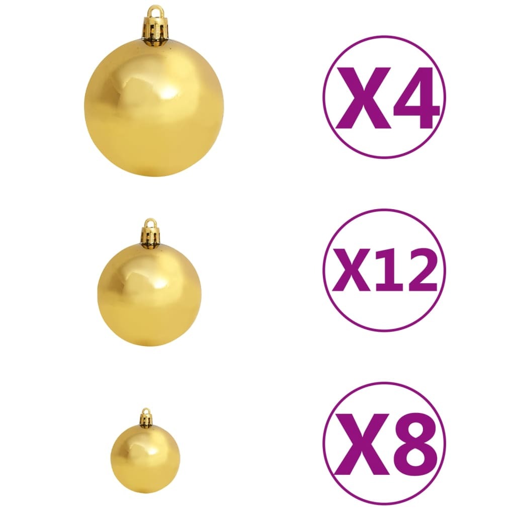 Christmas Ball Set of 100 Brown Plastic 1.2 in, 1.6 in, 2.4 in