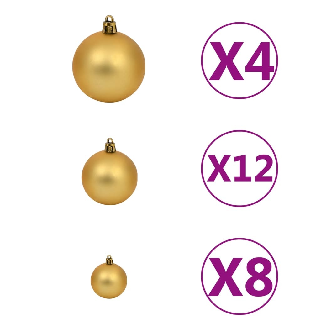 Christmas Ball Set of 100 Brown Plastic 1.2 in, 1.6 in, 2.4 in