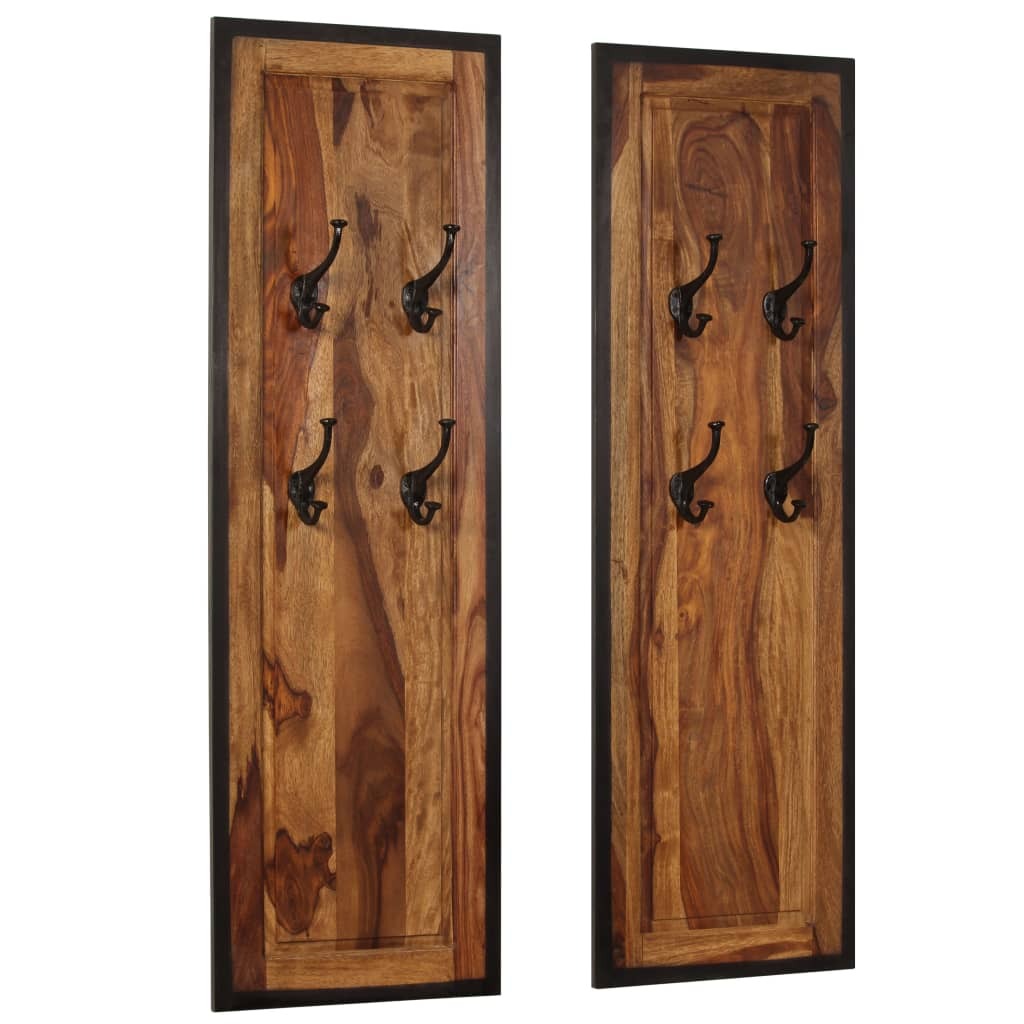 Coat Rack Acacia wood with natural grain patterns