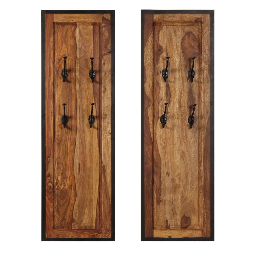 Coat Rack Acacia wood with natural grain patterns