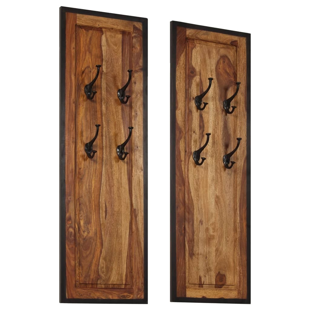 Coat Rack Acacia wood with natural grain patterns