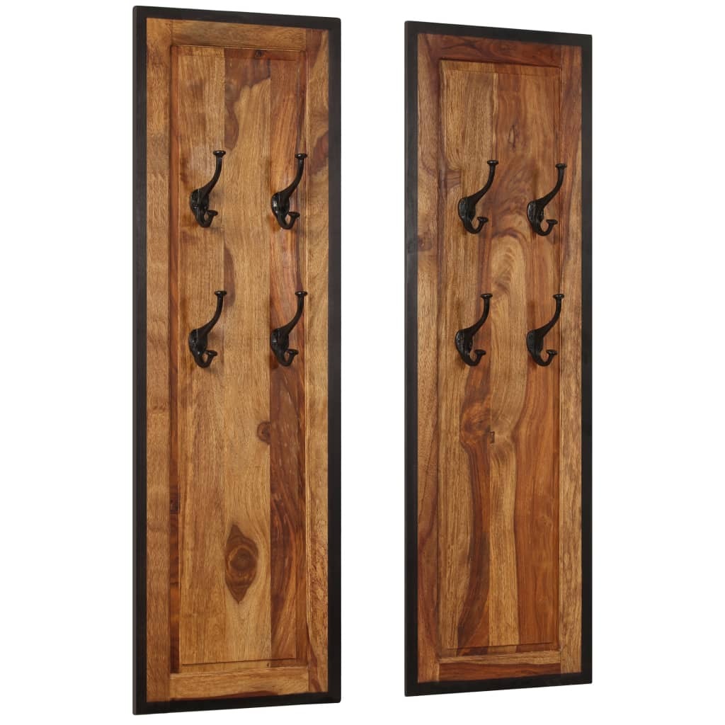 Coat Rack Acacia wood with natural grain patterns