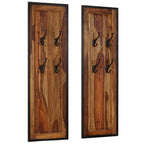 Coat Rack Acacia wood with natural grain patterns