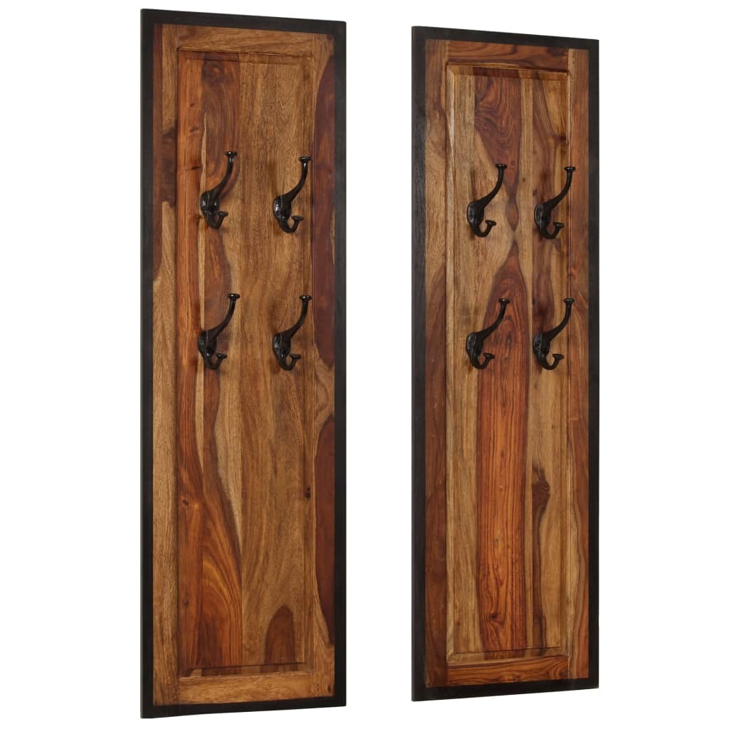 Coat Rack Acacia wood with natural grain patterns