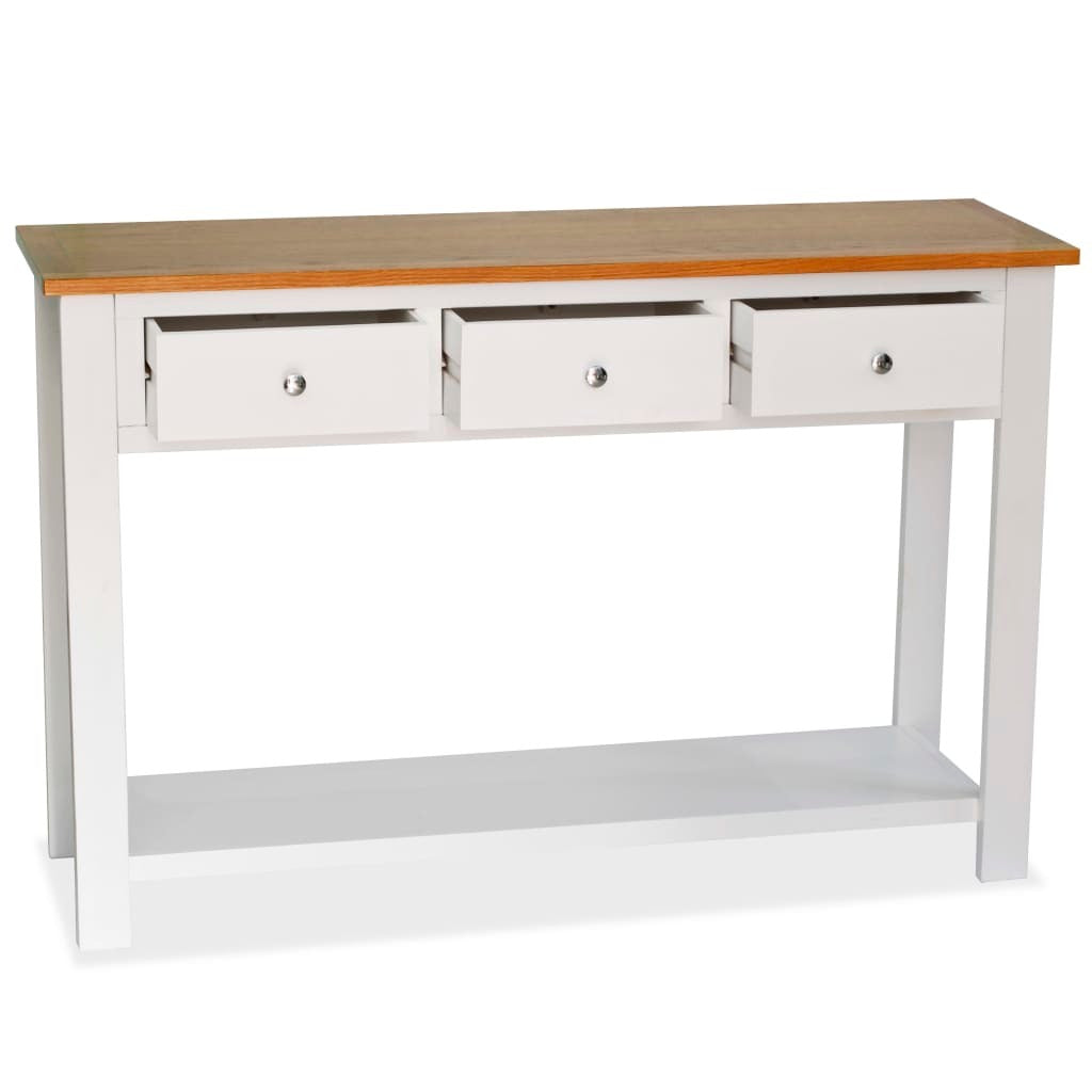 Console Table White and brown