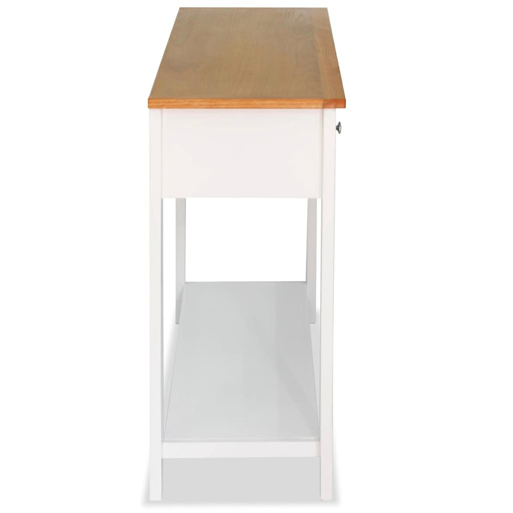 Console Table White and brown