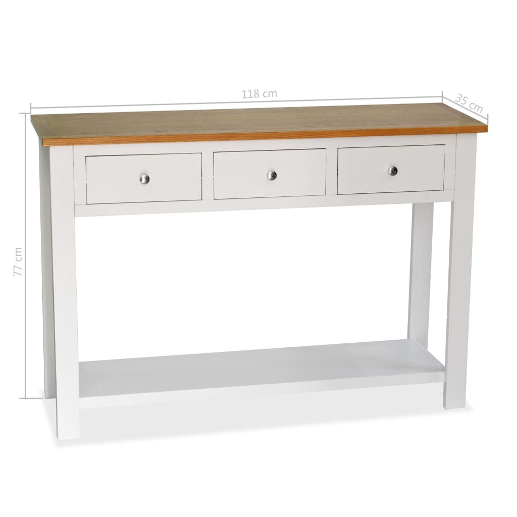 Console Table White and brown