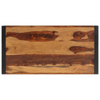 Coffee Table Brown Solid Acacia wood, Powder-Coated Steel