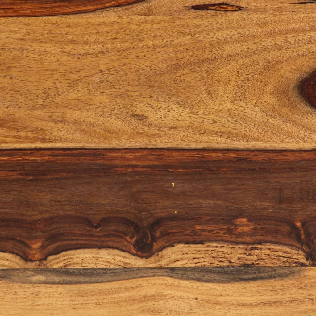 Coffee Table Brown Solid Acacia wood, Powder-Coated Steel