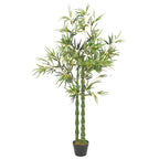 Artificial Plant Green and brown Plastic and polyester Tall