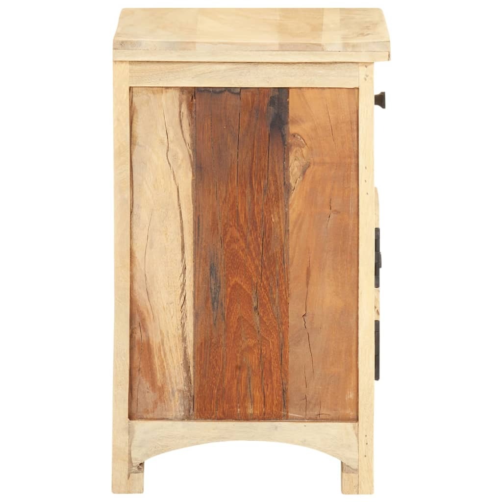 Bedside Cabinet Multicolor Solid reclaimed wood, mango wood, MDF