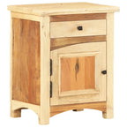Bedside Cabinet Multicolor Solid reclaimed wood, mango wood, MDF