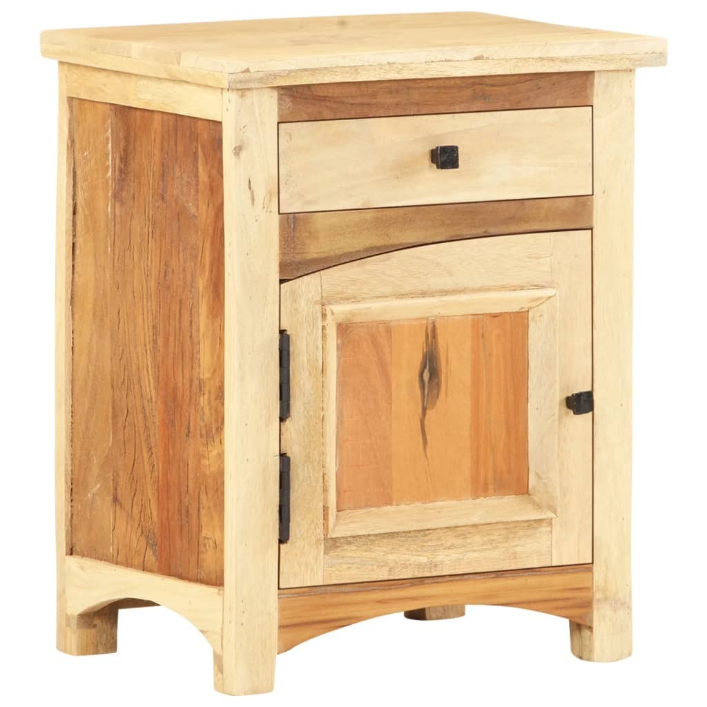 Bedside Cabinet Multicolor Solid reclaimed wood, mango wood, MDF