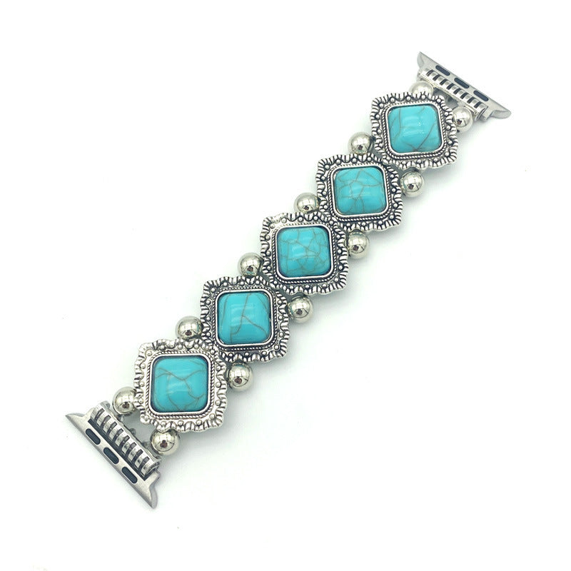Bohemian Turquoise Smartwatch Strap – Stylish & Comfortable Replacement Band