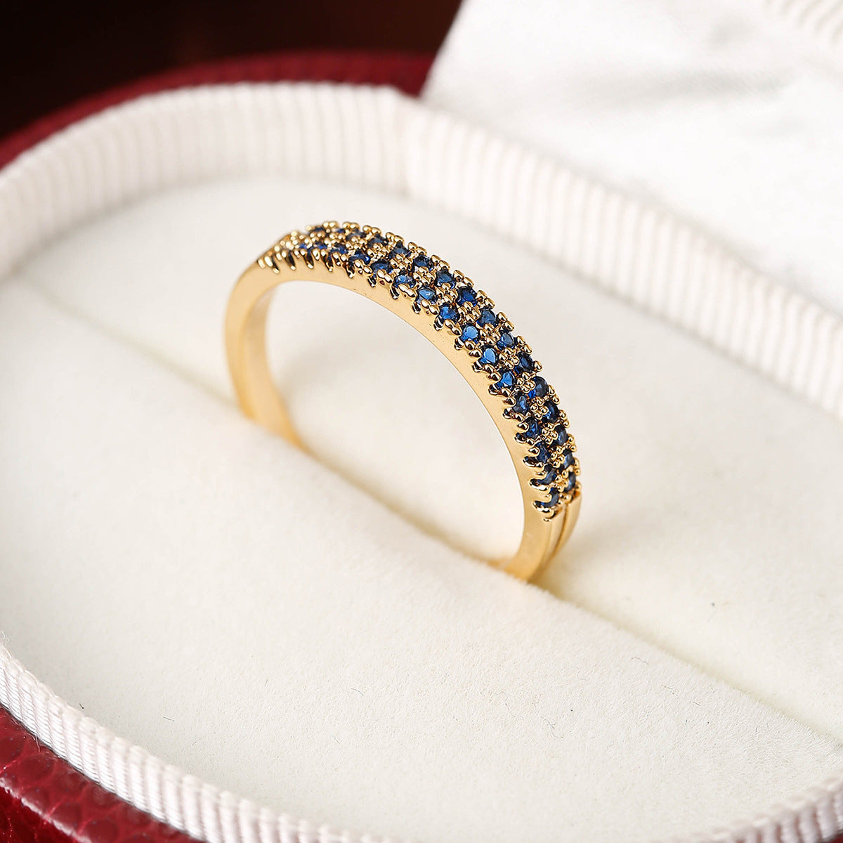 Elegant Color Zircon Bracelet & Ring Set – Minimalist Women's Jewelry