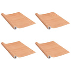 Furniture Film Set of 2 Japanese Oak PVC 197 x 35.4 in