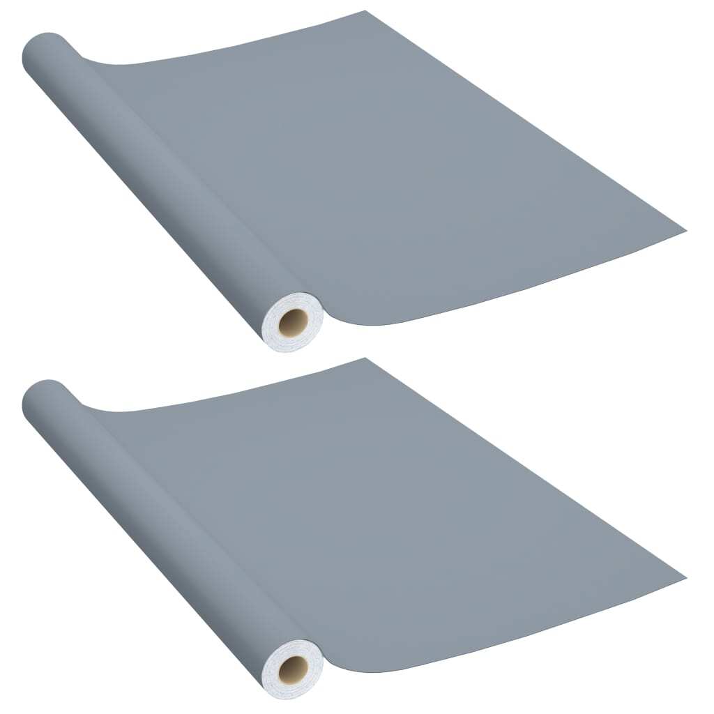 Furniture Film Grey PVC 196.9 x 35.4 in Adjustable Armrests