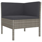 Garden Furniture Set Grey PE rattan Medium Modular