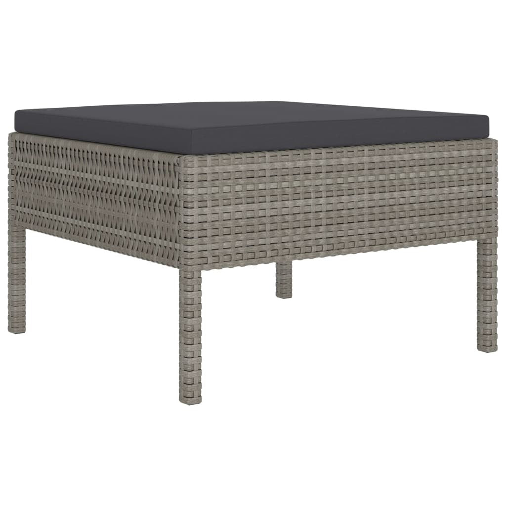 Garden Furniture Set Grey PE rattan Medium Modular