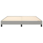 Bed Frame without Mattress Light Gray King Fabric (US Only)