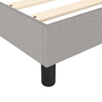 Bed Frame without Mattress Light Gray King Fabric (US Only)