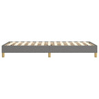 Bed Frame Dark Gray Polyester, Plywood, Engineered Wood Twin