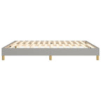 Bed Frame Light Grey 100% Polyester, Plywood, Engineered Wood