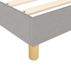 Bed Frame Light Grey 100% Polyester, Plywood, Engineered Wood