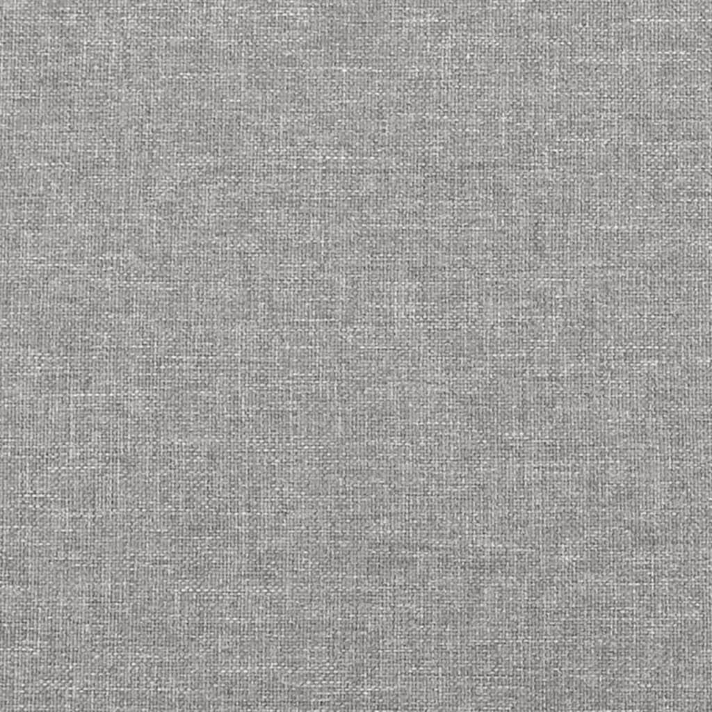 Bed Frame Light Grey 100% Polyester, Plywood, Engineered Wood