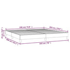 Bed Frame Light Grey 100% Polyester, Plywood, Engineered Wood