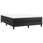 Bed Frame Black Faux leather, plywood, engineered wood Double