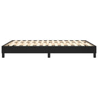 Bed Frame Black Faux leather, plywood, engineered wood Double