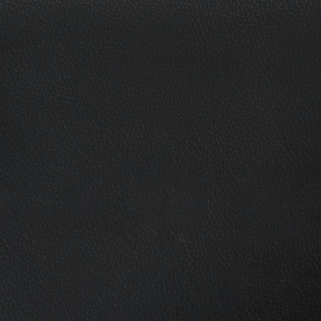 Bed Frame Black Faux leather, plywood, engineered wood Double