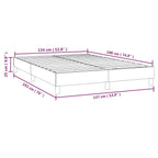 Bed Frame Black Faux leather, plywood, engineered wood Double