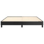 Bed Frame without Mattress Black California King Faux Leather (US Only)