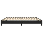 Bed Frame without Mattress Black California King Faux Leather (US Only)