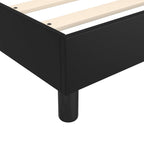 Bed Frame without Mattress Black California King Faux Leather (US Only)